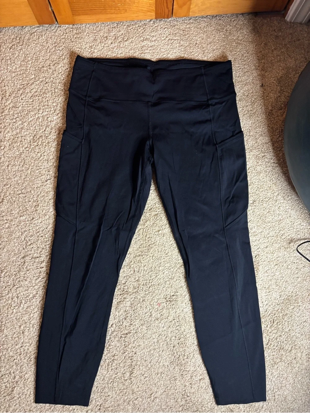 lululemon athletica Black High-Waist Leggings with Side Phone Pockets